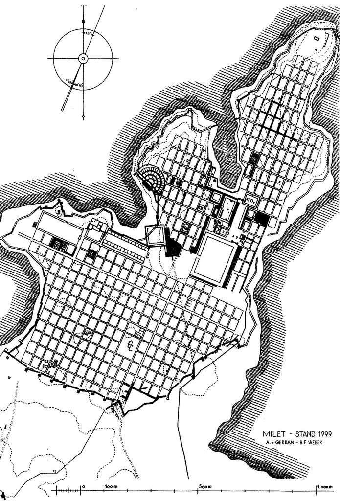Image result for miletus grid plan